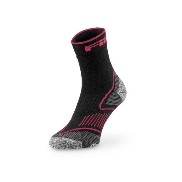 [RG0000534] Calcetines R2 Challenge Negro/Rojo Talla L (43-46)