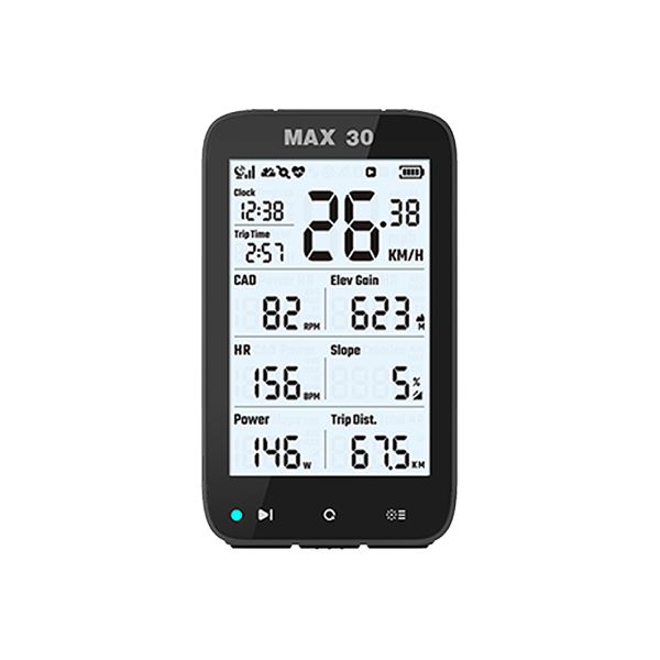 [588042030] Ordenador de Bicicleta MAX 30 GPS