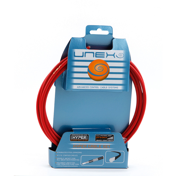 [33793] KIT DE FRENO CABLE/FUNDA "HYPER" ROJO