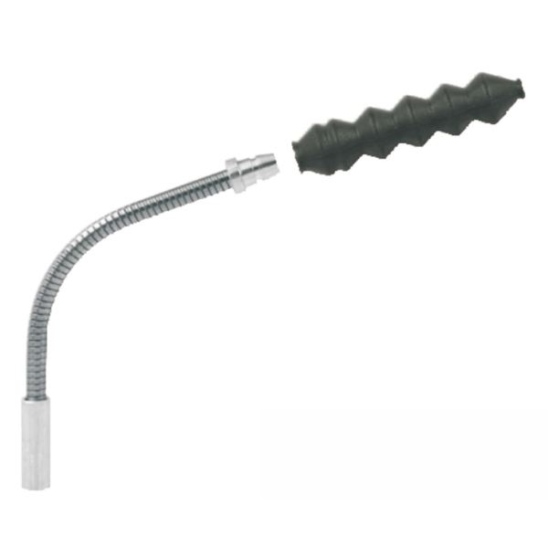 [421830090] Tubo guía flexible de acero inoxidable + funda de goma para freno en V
