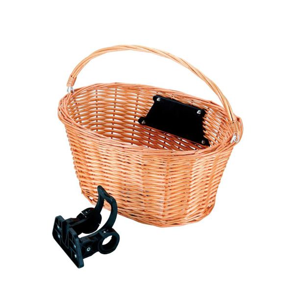 Cesta de mimbre delantera con clip