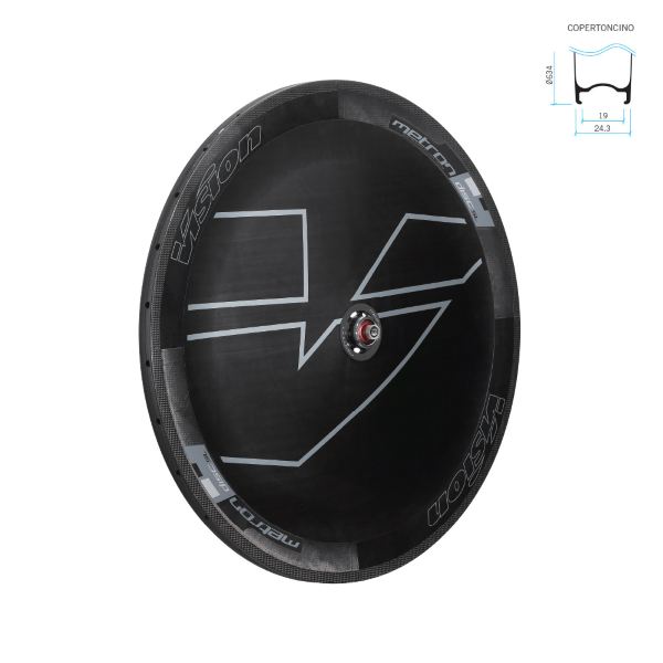 [525037178] Rueda Trasera METRON DISC SL FRENO DE DISCO Lenticular Carbono c19 compatible con tubeless patín 28'/700C