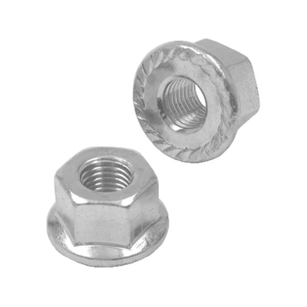 Tuerca brida trasera 3/8 zinc para eje buje trasero