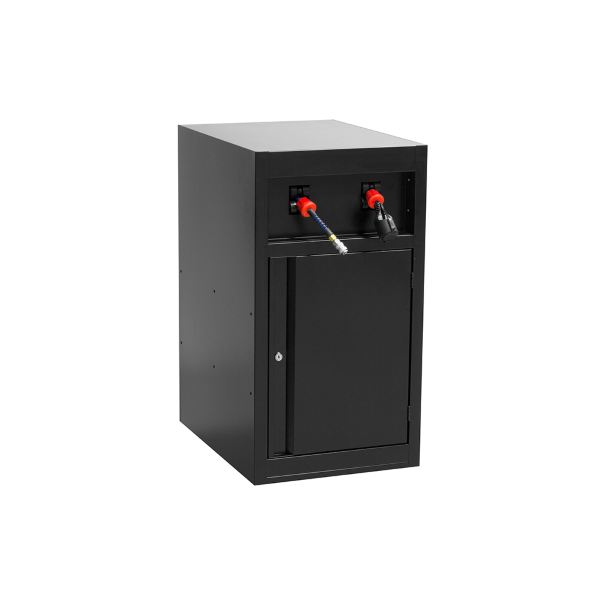 [567008572] Armario POWER SUPPORT 990PNE-BLACK con manguera de aire comprimido y cable eléctrico para banco de trabajo modular