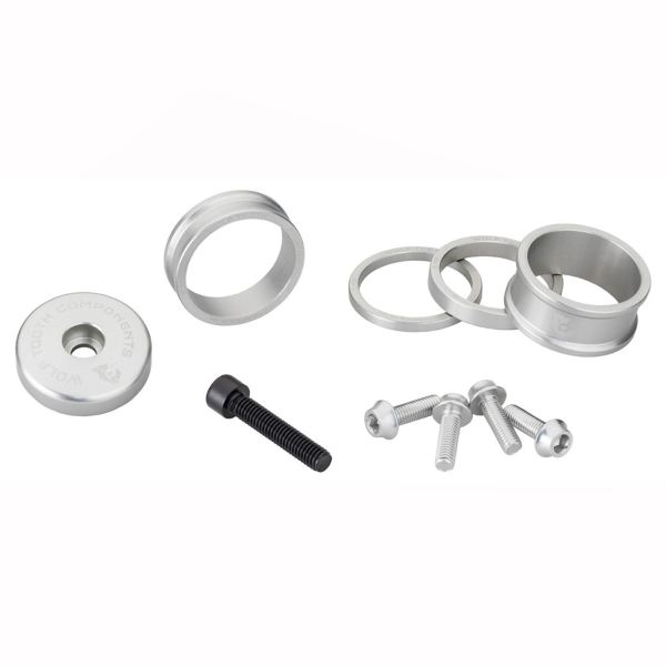JUEGO DE ESPACIADORES Y TORNILLOS DE ALUMINIO ANODIZADO