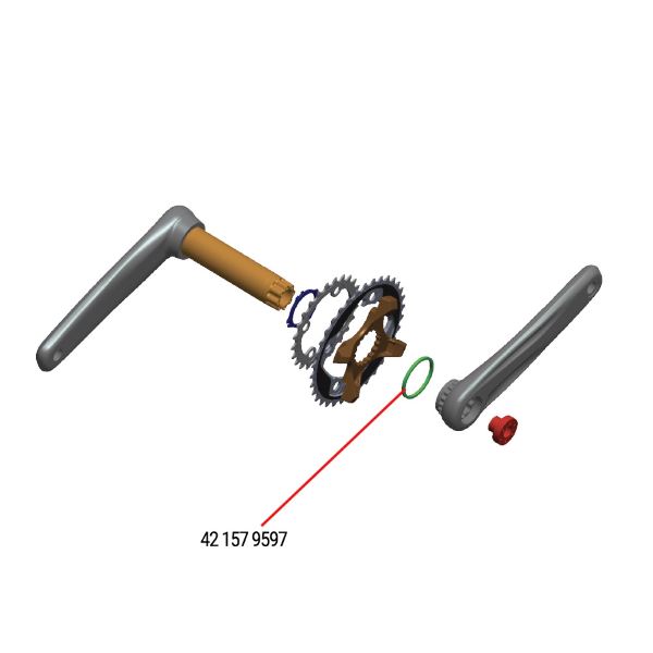 Separador MW490 3mm para bielas MTB Modular y MegaExo
