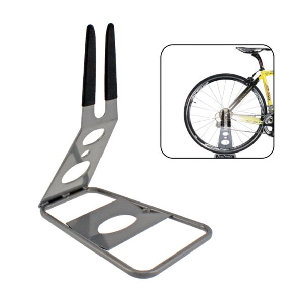 Soporte para bicicleta con montaje en rueda trasera