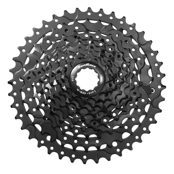 [73013] CASSETTE SUNRACE 9V 11-46 NEGRO SHI/HG