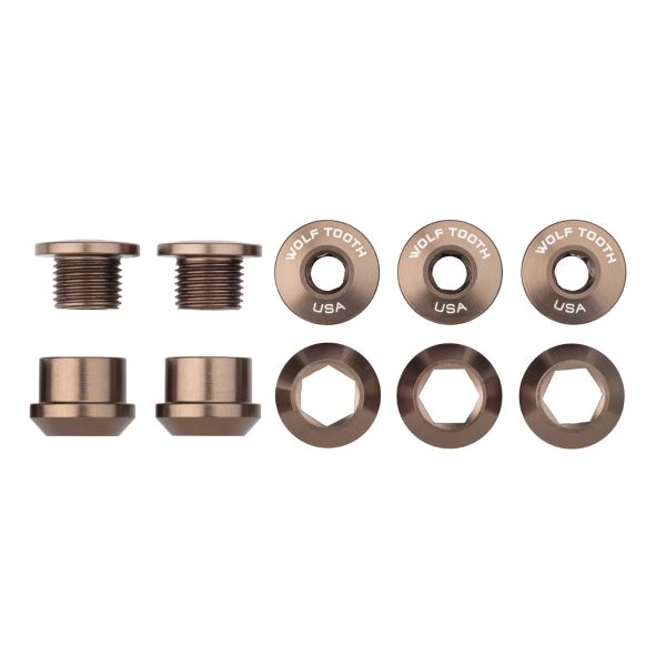 Kit de tornillos y tuercas para platos 5 piezas 6mm M8x0,75 sp.