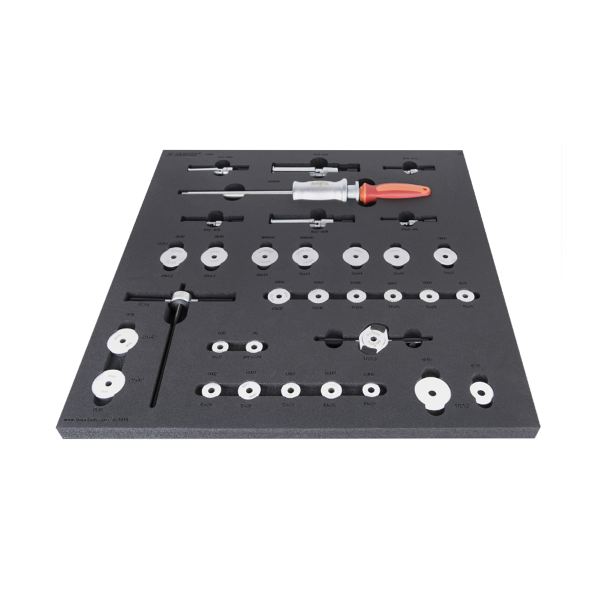 [567008521] Juego de herramientas para bicicletas SET-2600E-US en bandeja de herramientas SOS para cajones anchos - Herramienta de servicio de rodamientos