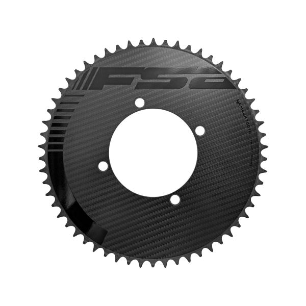 Plato de cadena CARBON AERO MEGATOOTH BCD 110 MM ASIMÉTRICO ABS 4 AGUJEROS 1 X 12V