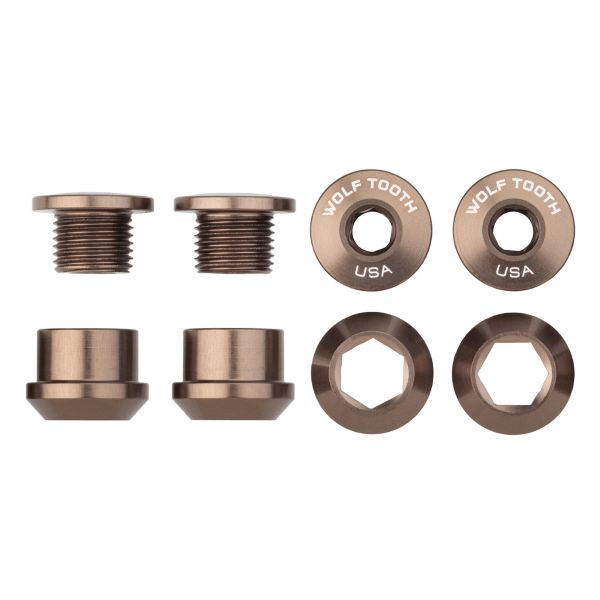 Juego de tornillos y tuercas para platos 4 piezas 6mm M8x0,75 sp.