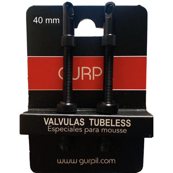 [31676] JGO.2 VALVULAS FV TUB. ALU.NEGRO 40MM