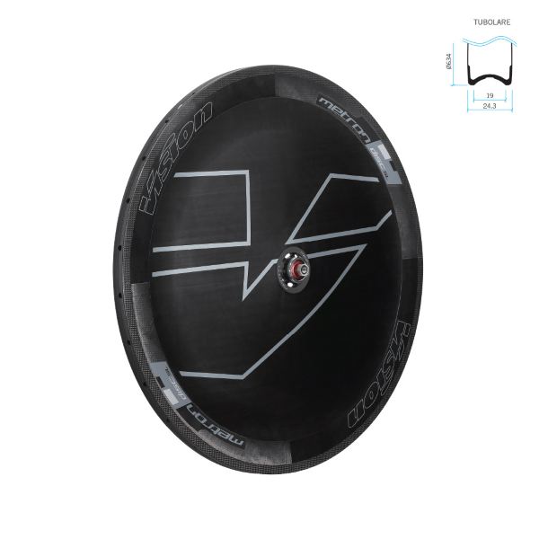 [525037049] Rueda Trasera METRON DISC SL FRENO DE DISCO Lenticular Carbono c25 tubular zapata 28'/700C