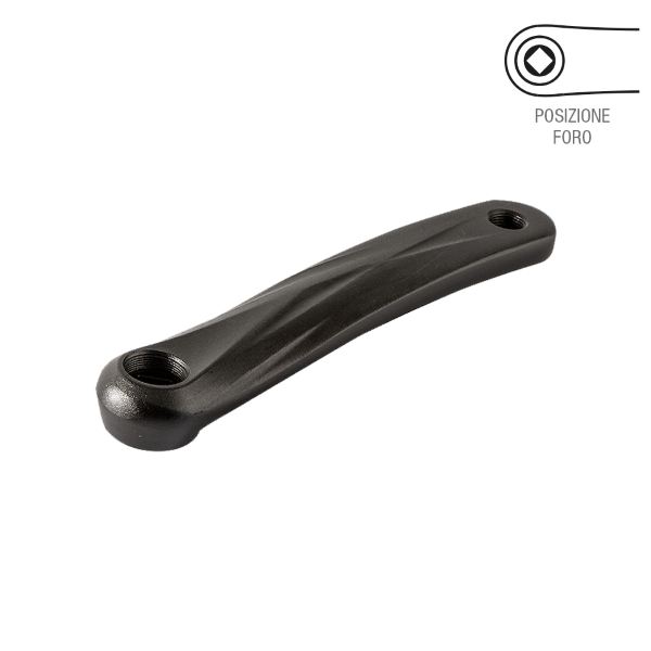 Brazo de biela izquierdo ALUMINIO M500 EJE CUADRADO