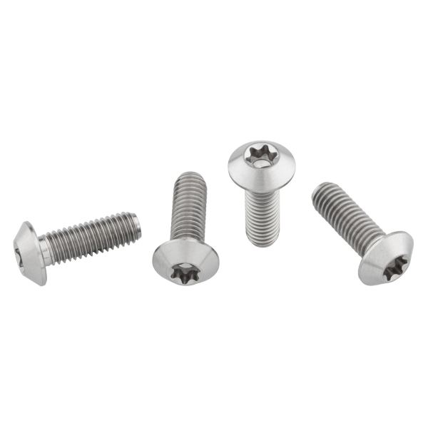 [421831425] TORNILLOS PARA PORTABIDÓN DE AGUA TITANIO 4 uds M5X0.8mmX15mm CABEZA BAJA