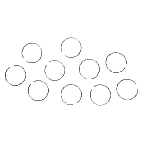 [421661132] Micro Brain, Clip en C para exterior del tubo de aire, 10 uds - STL/Plateado
