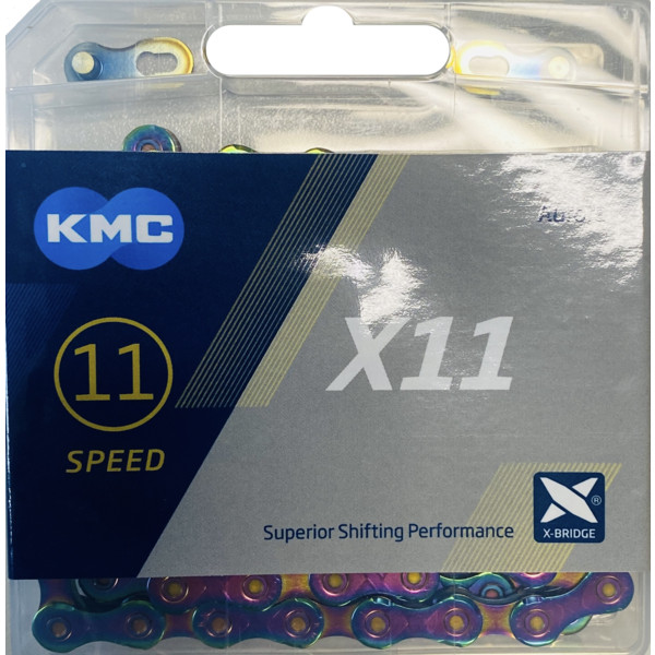 [31136] CADENA KMC X11 AURORA AZUL 118P 11V