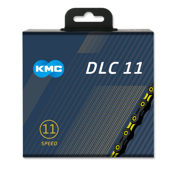 [31146] CADENA KMC DLC 11V NEGRA/AMARILLO 118P