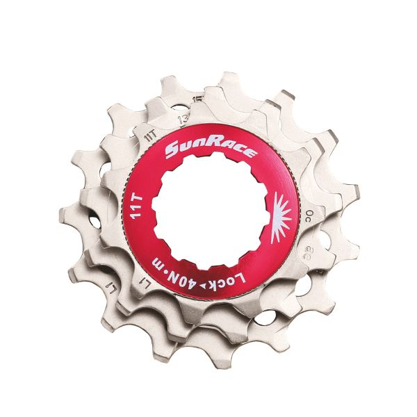 KIT ANILLO DE BLOQUEO + 3 PIñONES para casetes SunRace 10S HG