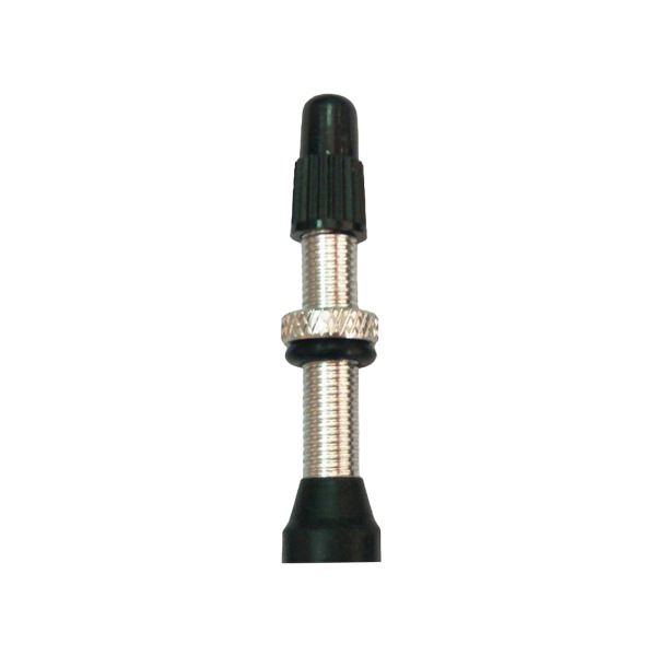 [RG0000345] Kit 2 Válvulas Tubeless Presta de Aluminio 35 mm, Plateadas