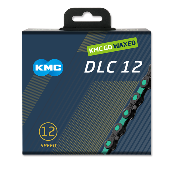 [31166] CADENA KMC DLC12 NEGRA/CELES WAX126L 12V