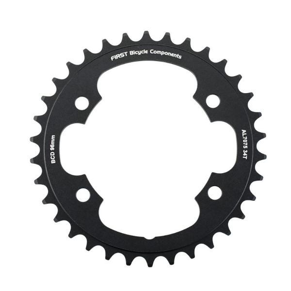 Plato redondo AL7075 BCD 96 mm, 34 dientes