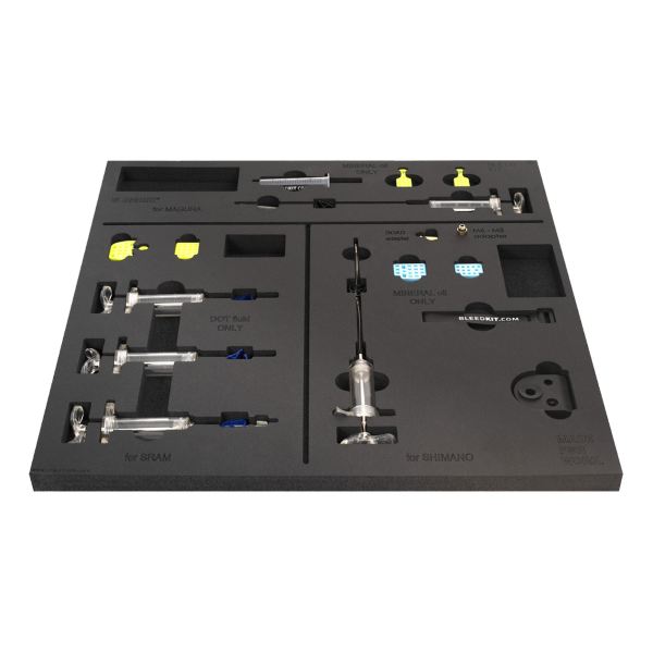 [567008673] Kit de purga completo BLEEDKIT en bandeja SET1-2600BK (para Shimano, Sram, Magura)