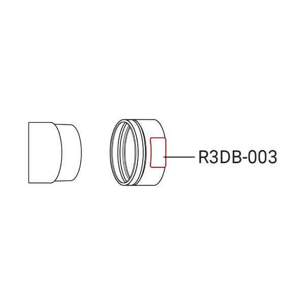 Contratuerca derecha del buje trasero R3DB-003