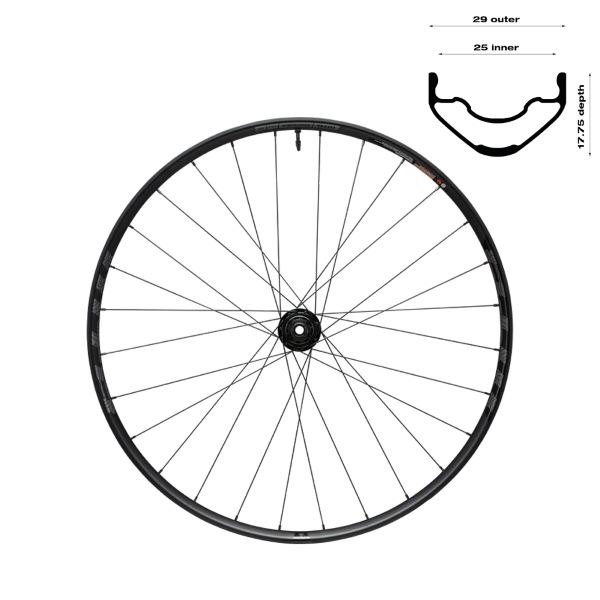 Rueda Trasera PROTERRA LIGHT i25 preparada para tubeless TCS Disco 28'/700c