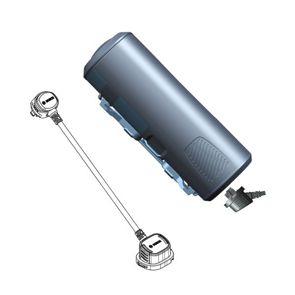 [546169381] Cable PowerMore, guiado del cable alejado del soporte de la batería