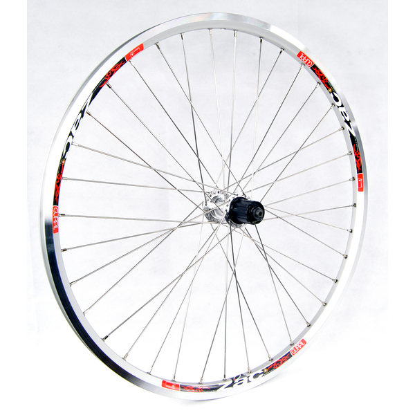 [30033] RUEDA ZAC 26" PLATA R/INOX CASS. 8-11V