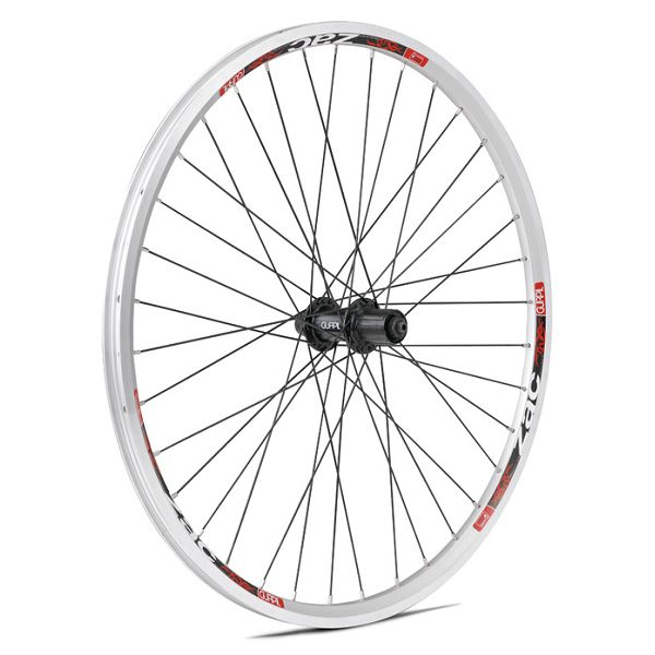 [30102] RUEDA ZAC 26" PLATA C/NEGRO R/N CASS.7V