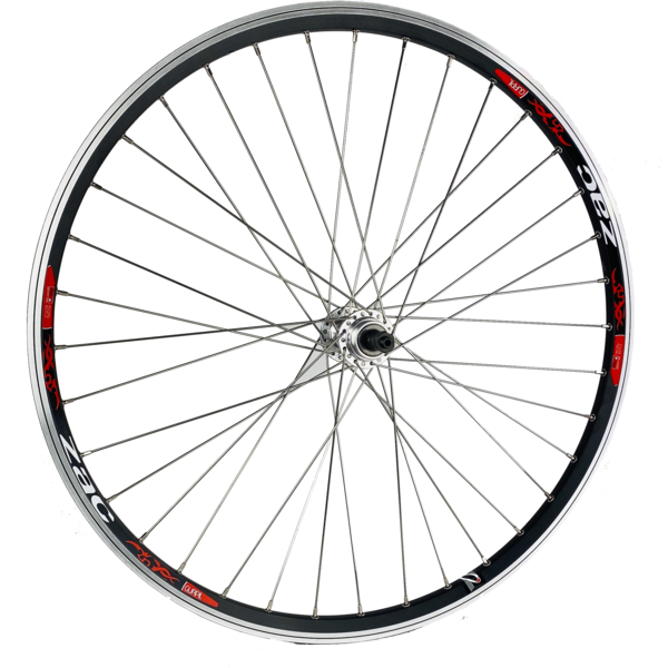 RUEDA ZAC 26" NEGRA R/INOX TRASERA ROSCA