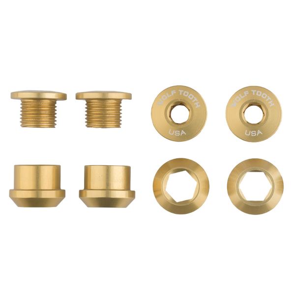 Juego de tornillos y tuercas para platos 4 piezas 6mm M8x0,75 sp.