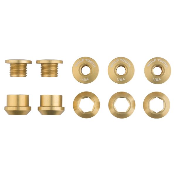 Kit de tornillos y tuercas para platos 5 piezas 6mm M8x0,75 sp.