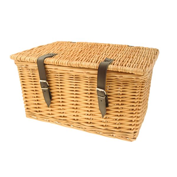 Cesta frontal de mimbre con fibras