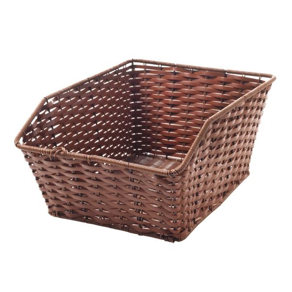 [588160317] Cesta trasera de mimbre sintético rectangular